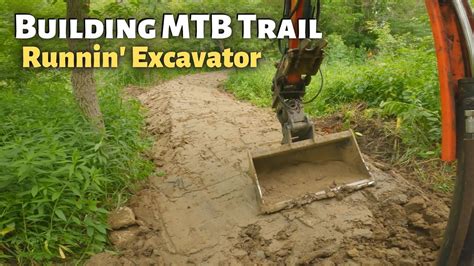 mini excavator mtb trail building|mini ex trail tips.